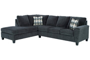 Abinger Smoke 2 - Piece LAF Chaise Sleeper Sectional - Gate FurnitureSleeper Sectional