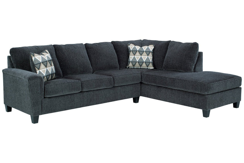 Abinger Smoke 2 - Piece RAF Chaise Sleeper Sectional - Gate FurnitureSleeper Sectional