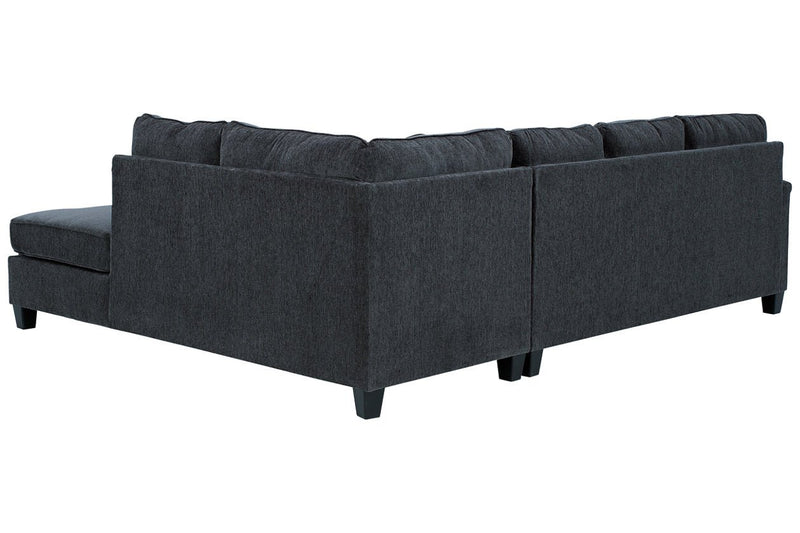 Abinger Smoke 2 - Piece RAF Chaise Sleeper Sectional - Gate FurnitureSleeper Sectional