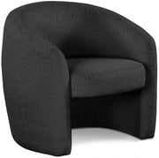Acadia Boucle Fabric Upholstered Accent Chair in Black - 543Black