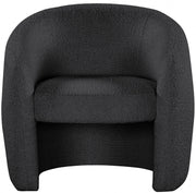Acadia Boucle Fabric Upholstered Accent Chair in Black - 543Black
