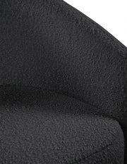 Acadia Boucle Fabric Upholstered Accent Chair in Black - 543Black