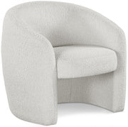 Acadia Boucle Fabric Upholstered Accent Chair in Cream - 543Cream