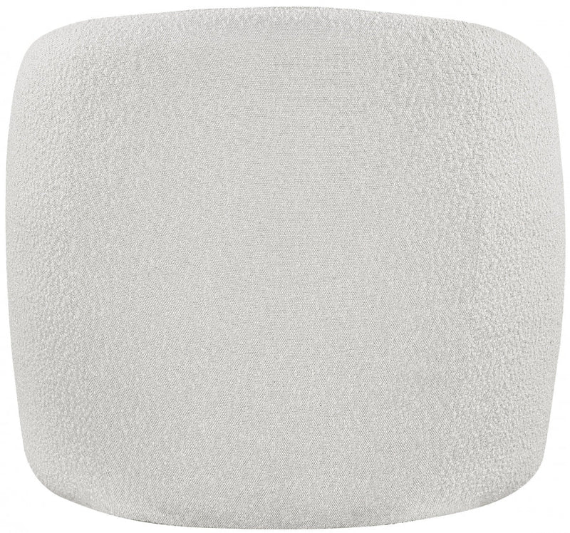 Acadia Boucle Fabric Upholstered Accent Chair in Cream - 543Cream