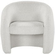 Acadia Boucle Fabric Upholstered Accent Chair in Cream - 543Cream