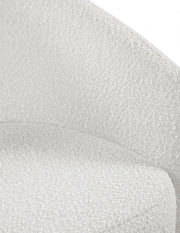 Acadia Boucle Fabric Upholstered Accent Chair in Cream - 543Cream