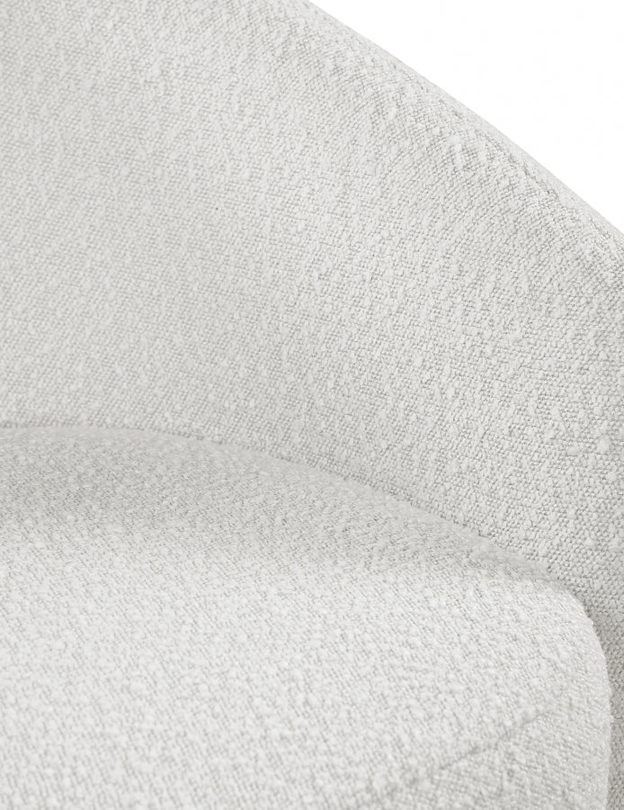 Acadia Boucle Fabric Upholstered Accent Chair in Cream - 543Cream