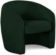 Acadia Boucle Fabric Upholstered Accent Chair in Green - 543Green