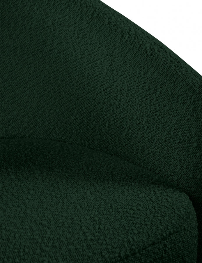 Acadia Boucle Fabric Upholstered Accent Chair in Green - 543Green