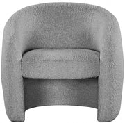 Acadia Boucle Fabric Upholstered Accent Chair in Grey - 543Grey