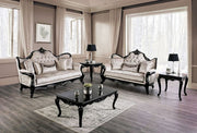 Acapulco Black/Off-White Loveseat - FM65001ES-LV