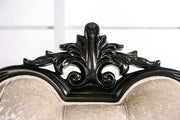 Acapulco Black/Off-White Loveseat - FM65001ES-LV
