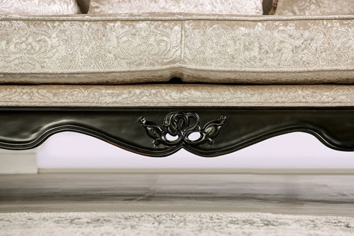 Acapulco Black/Off-White Loveseat - FM65001ES-LV