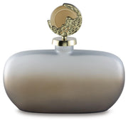 Acario Taupe/Gold Finish Jar - A2000781