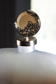 Acario Taupe/Gold Finish Jar - A2000782