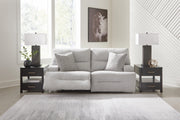 Acklen Place Pewter 2-Piece Power Reclining Sectional Loveseat - 93605S16
