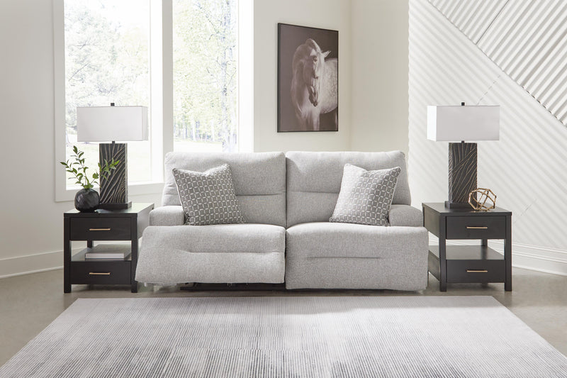 Acklen Place Pewter 2-Piece Power Reclining Sectional Loveseat - 93605S16
