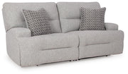 Acklen Place Pewter 2-Piece Power Reclining Sectional Loveseat - 93605S16