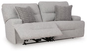 Acklen Place Pewter 2-Piece Power Reclining Sectional Loveseat - 93605S16