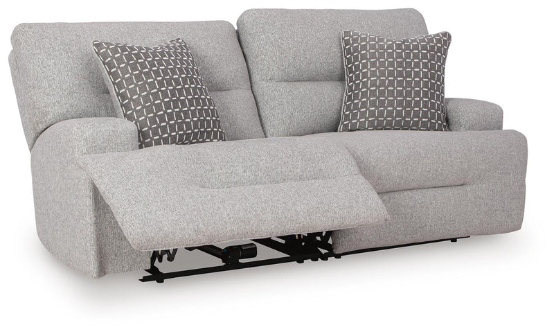 Acklen Place Pewter 2-Piece Power Reclining Sectional Loveseat - 93605S16