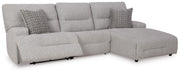 Acklen Place Pewter 3-Piece Power Reclining Sectional - 93605S6