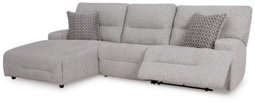 Acklen Place Pewter 3-Piece Power Reclining Sectional - 93605S7