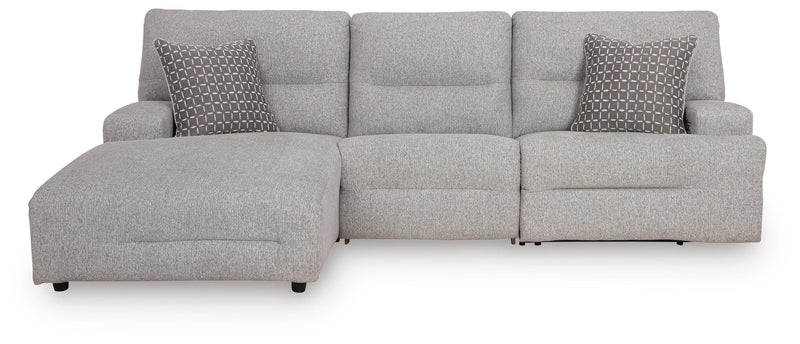 Acklen Place Pewter 3-Piece Power Reclining Sectional - 93605S7