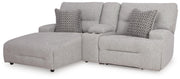 Acklen Place Pewter 3-Piece Power Reclining Sectional Sofa with Chaise - 93605S5