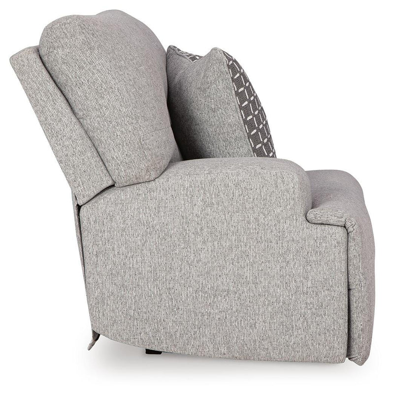 Acklen Place Pewter 5-Piece Power Reclining Sectional - 93605S3