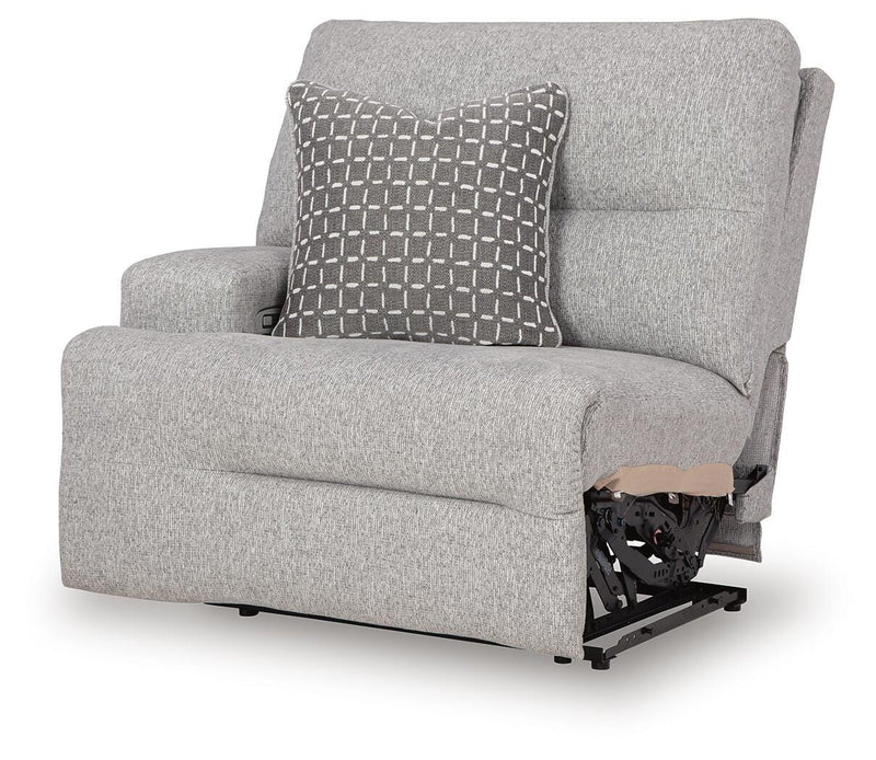 Acklen Place Pewter 5-Piece Power Reclining Sectional - 93605S3