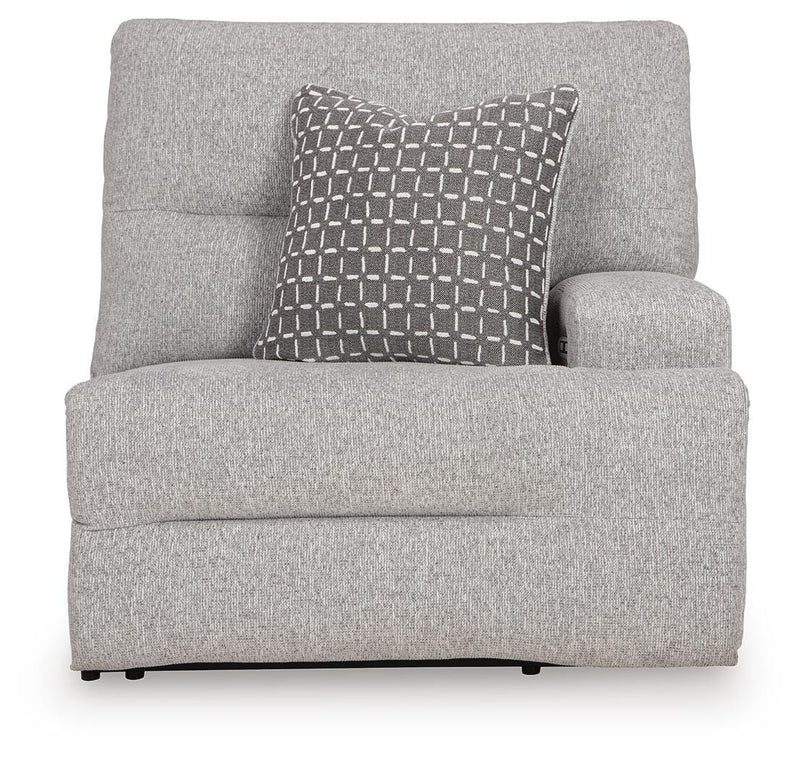 Acklen Place Pewter 5-Piece Power Reclining Sectional - 93605S3