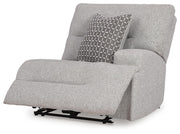 Acklen Place Pewter 5-Piece Power Reclining Sectional - 93605S3