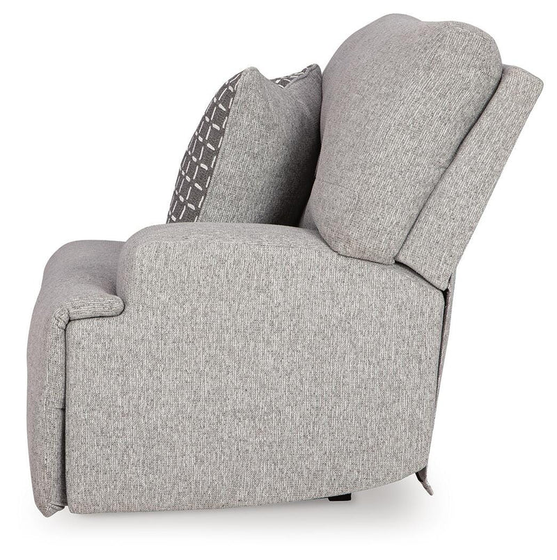 Acklen Place Pewter 5-Piece Power Reclining Sectional - 93605S3