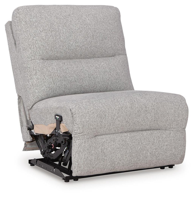 Acklen Place Pewter 5-Piece Power Reclining Sectional - 93605S3