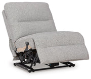 Acklen Place Pewter 5-Piece Power Reclining Sectional - 93605S3