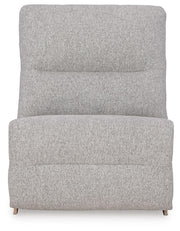 Acklen Place Pewter 5-Piece Power Reclining Sectional - 93605S3