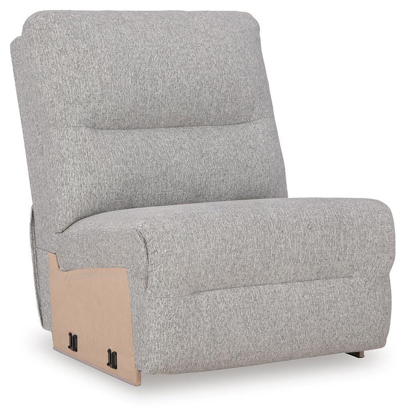 Acklen Place Pewter 5-Piece Power Reclining Sectional - 93605S3