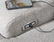 Acklen Place Pewter 5-Piece Power Reclining Sectional with Storage Console - 93605S19