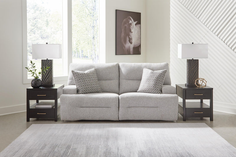 Acklen Place Pewter 7-Piece Power Sectional Reclining Sofa with Storage Console - 93605S20