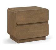 Adagio 28" Solid Wood And Oak Veneer Nightstand in Brown - AdagioBrown-NS
