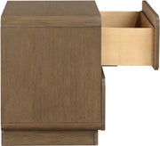 Adagio 28" Solid Wood And Oak Veneer Nightstand in Brown - AdagioBrown-NS