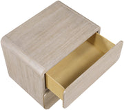 Adagio 28" Solid Wood And Oak Veneer Nightstand in Natural - AdagioNatural-NS