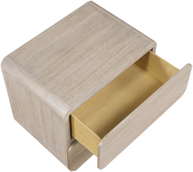 Adagio 28" Solid Wood And Oak Veneer Nightstand in Natural - AdagioNatural-NS