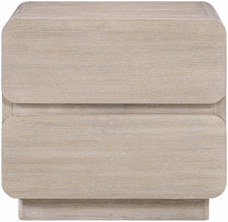 Adagio 28" Solid Wood And Oak Veneer Nightstand in Natural - AdagioNatural-NS