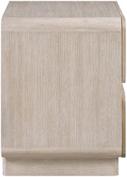 Adagio 28" Solid Wood And Oak Veneer Nightstand in Natural - AdagioNatural-NS