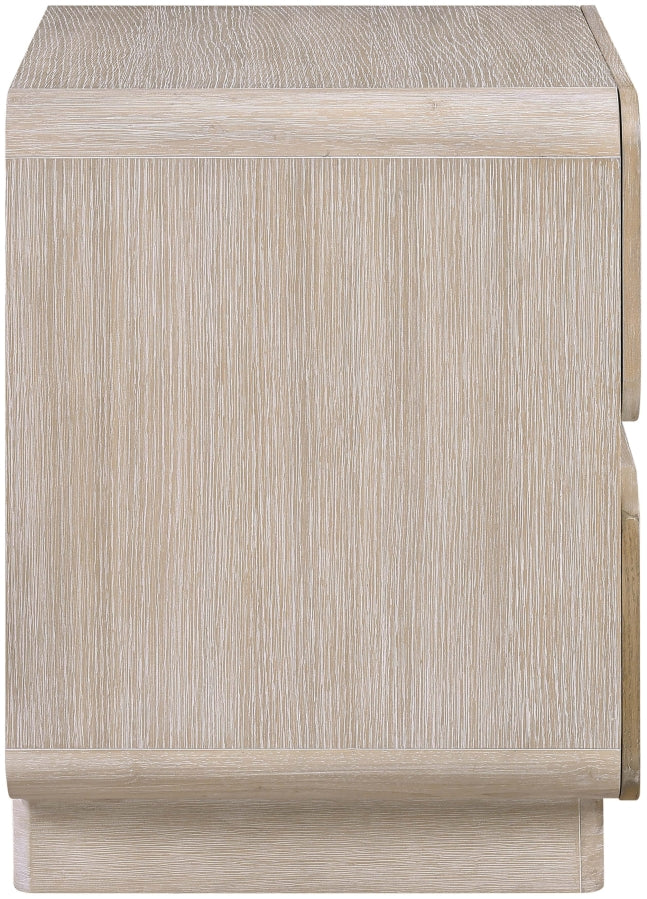Adagio 28" Solid Wood And Oak Veneer Nightstand in Natural - AdagioNatural-NS