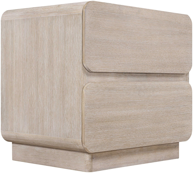 Adagio 28" Solid Wood And Oak Veneer Nightstand in Natural - AdagioNatural-NS