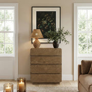 Adagio Solid Wood And Oak Veneer Chest in Brown - AdagioBrown-CH
