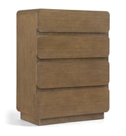 Adagio Solid Wood And Oak Veneer Chest in Brown - AdagioBrown-CH