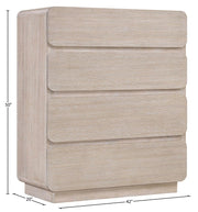 Adagio Solid Wood And Oak Veneer Chest in Natural - AdagioNatural-CH